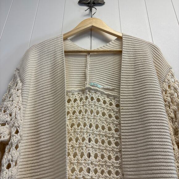 Kimchi Blue Womens‎ Boho Chic Chunky Fisherman Vibes Open Knit Cardigan Size XS - Picture 7 of 9
